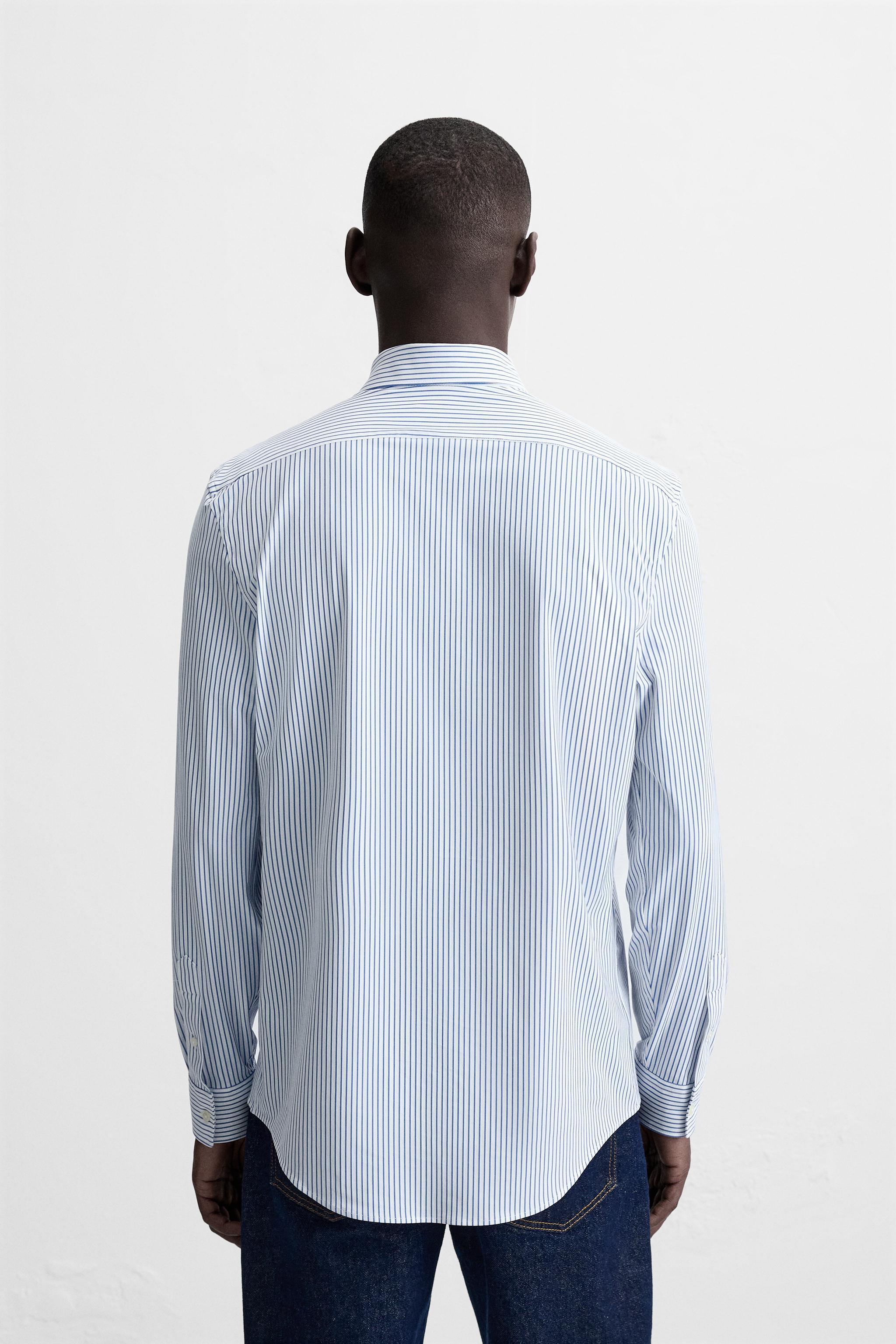 STRIPED STRETCH SHIRT Product Image