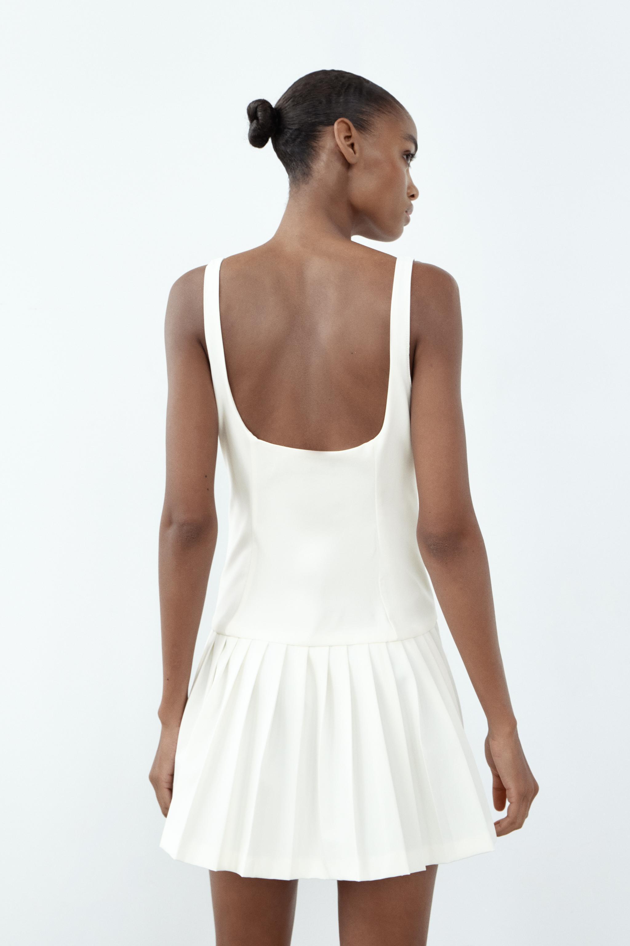 PLEATED TABS DRESS Product Image