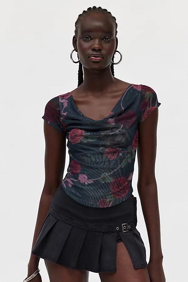 Silence + Noise Lara Mesh Off-The-Shoulder Top Womens at Urban Outfitters product image