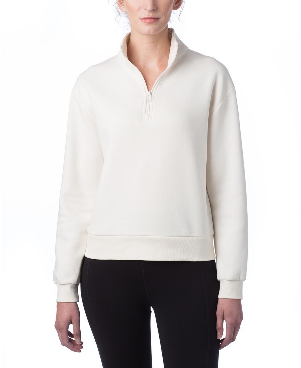 Womens Cozy Fleece Mock-Neck Sweatshirt Product Image