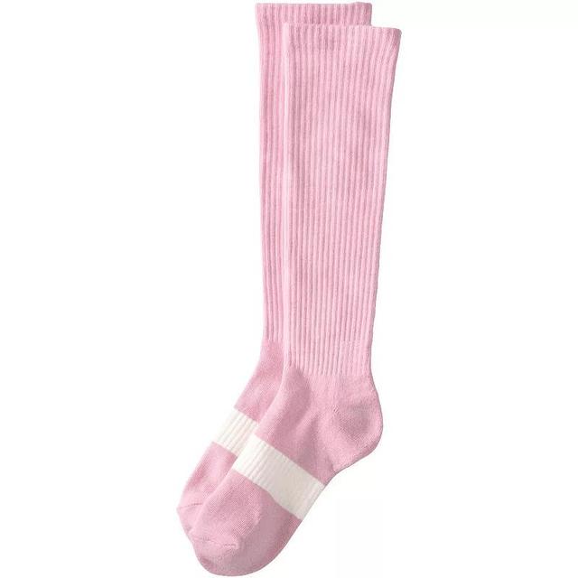 Womens Lands End Travel Compression Socks Pink Purple Product Image