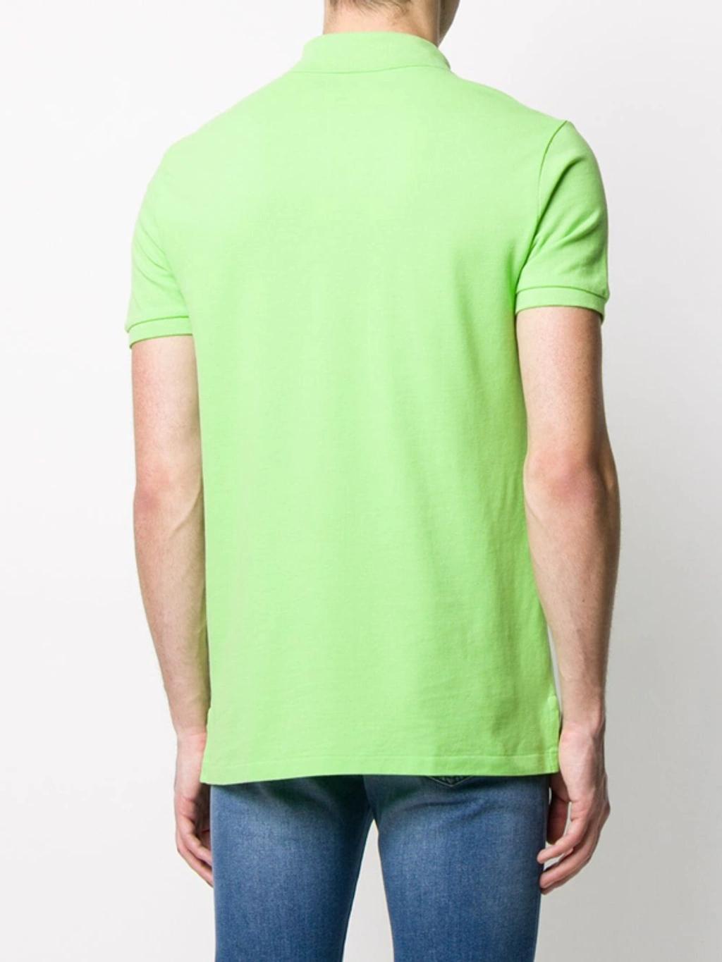 Logo Short-sleeve Polo Shirt In Green Product Image