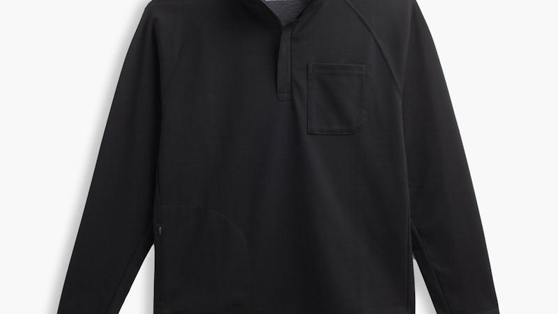 Black Men's Fusion Double-Knit 1/4 Zip Product Image