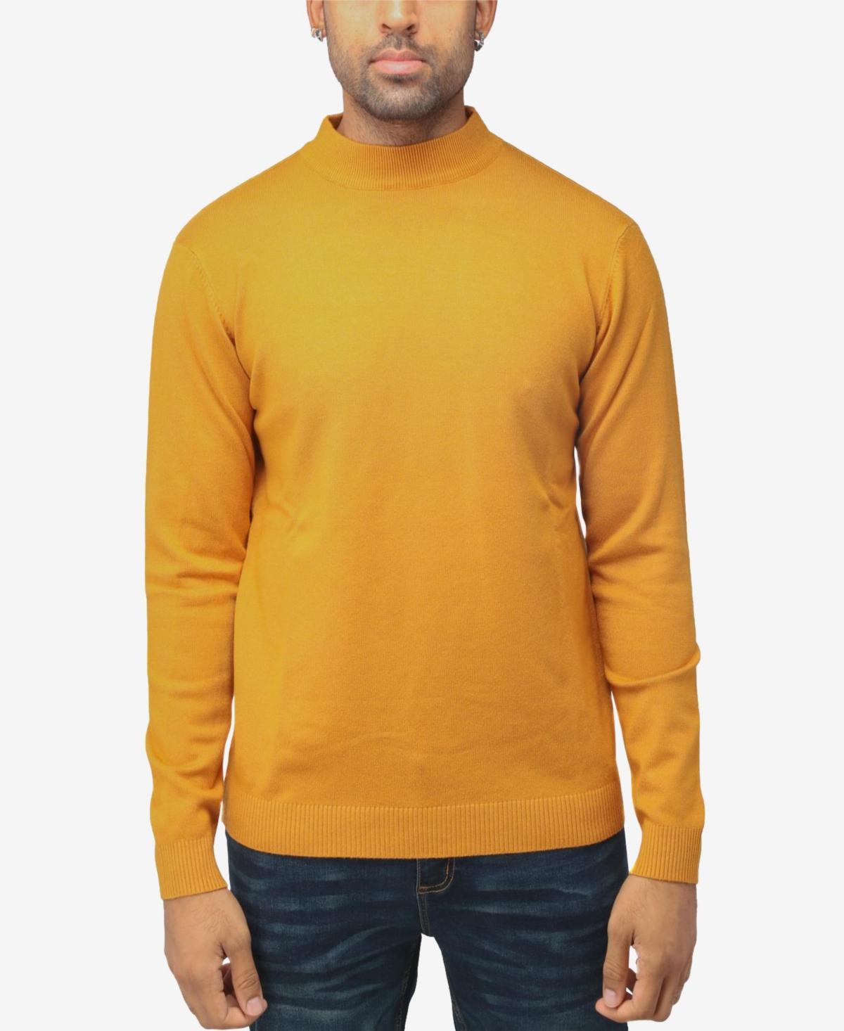 X-Ray Mens Basice Mock Neck Midweight Pullover Sweater Product Image