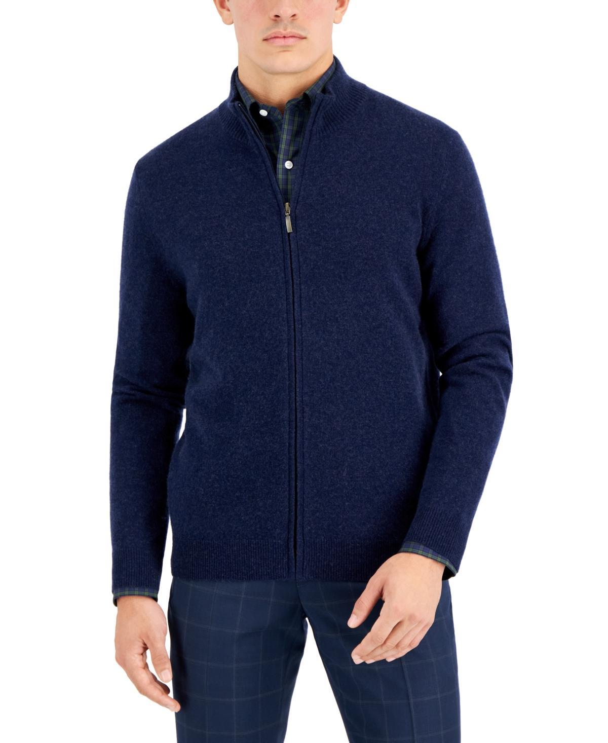 Club Room Mens Full-Zip Cashmere Sweater, Created for Macys Product Image