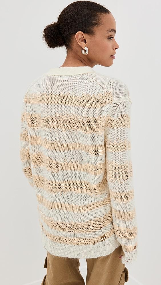 Acne Studios Koliva Mohair Stripe Cardigan | Shopbop Product Image