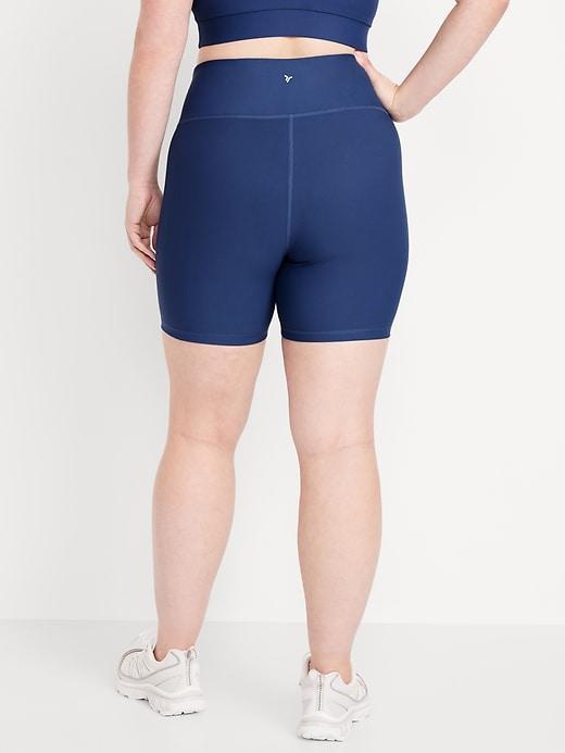 High-Waisted PowerSoft Biker Shorts -- 6-inch inseam Product Image