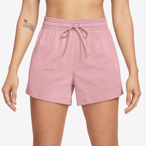 Jordan Womens Jordan Knit SLD Core Shorts - Womens Pink Glaze Product Image