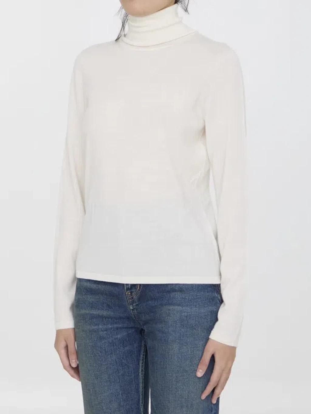 Veloce Sweater In White Product Image