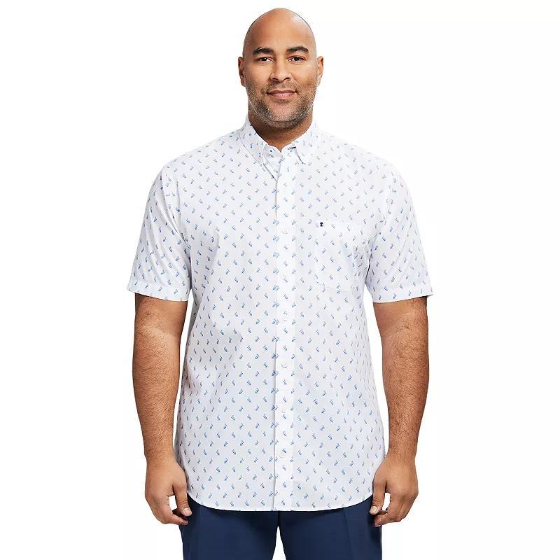 Big & Tall IZOD Classic Breeze Short Sleeve Woven Button-Down Shirt, Mens Product Image