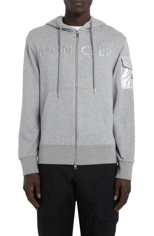 Moncler Embossed Logo Zip Hoodie Product Image