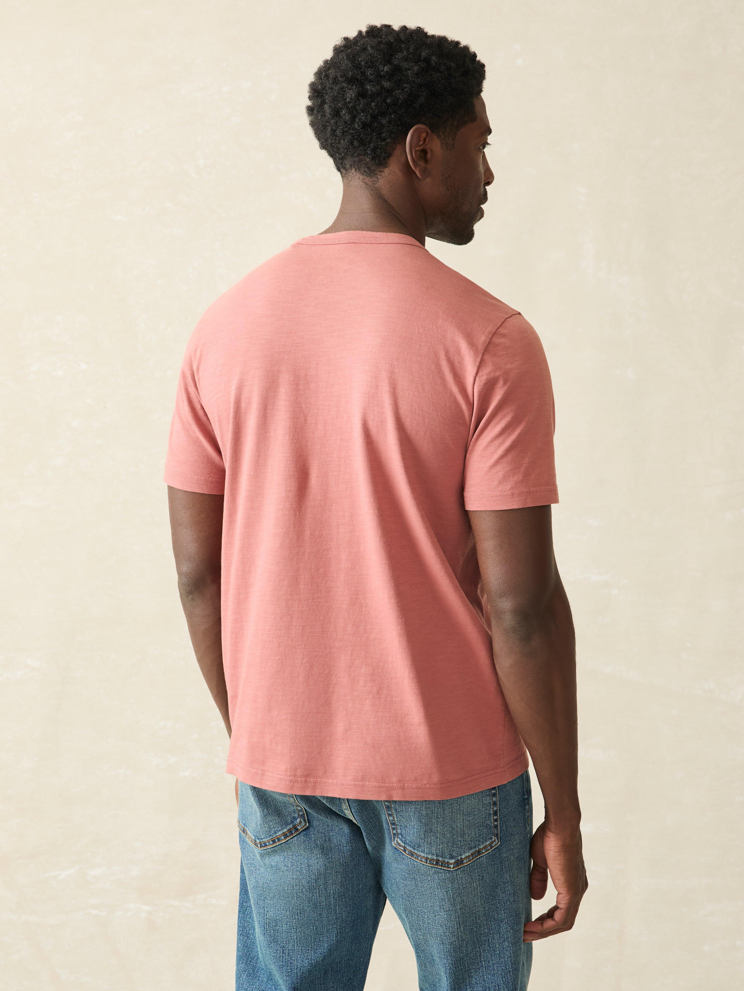 Sunwashed Pocket Tee - Fall Red Male Product Image