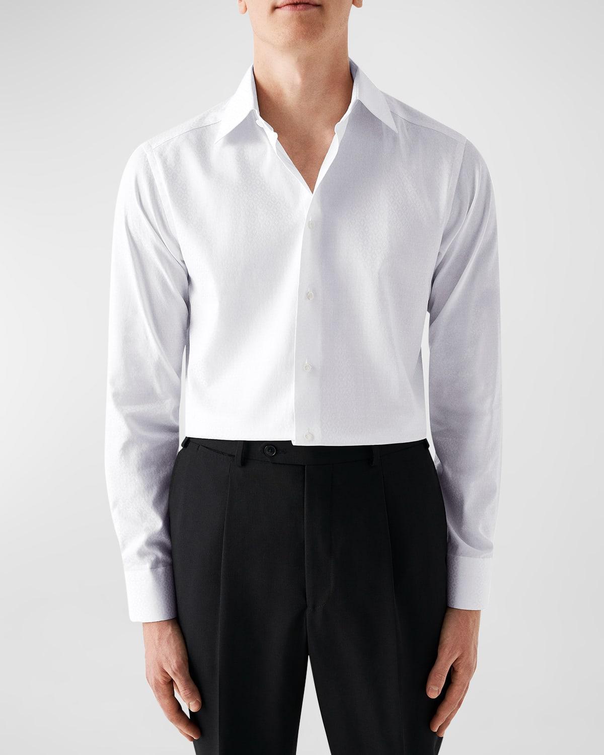 Mens Slim Fit Cotton Twill Dress Shirt Product Image