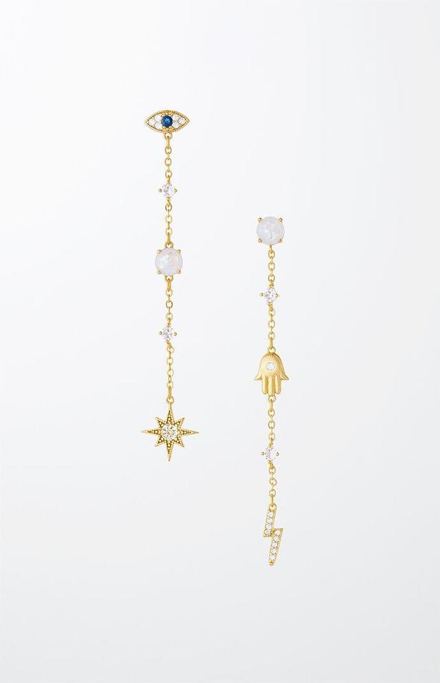 Ettika Opal & Charms Dangle Earrings Product Image