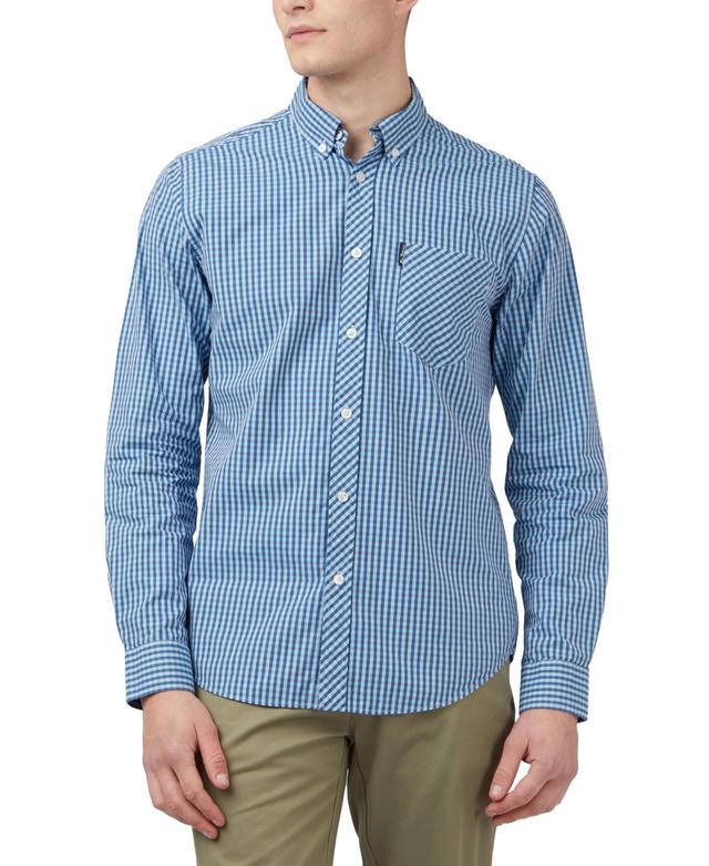 Ben Sherman Mens Signature Gingham Long-Sleeve Button-Down Shirt Product Image