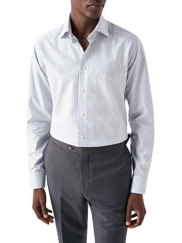 Mens Contemporary-Fit Checked Shirt Product Image