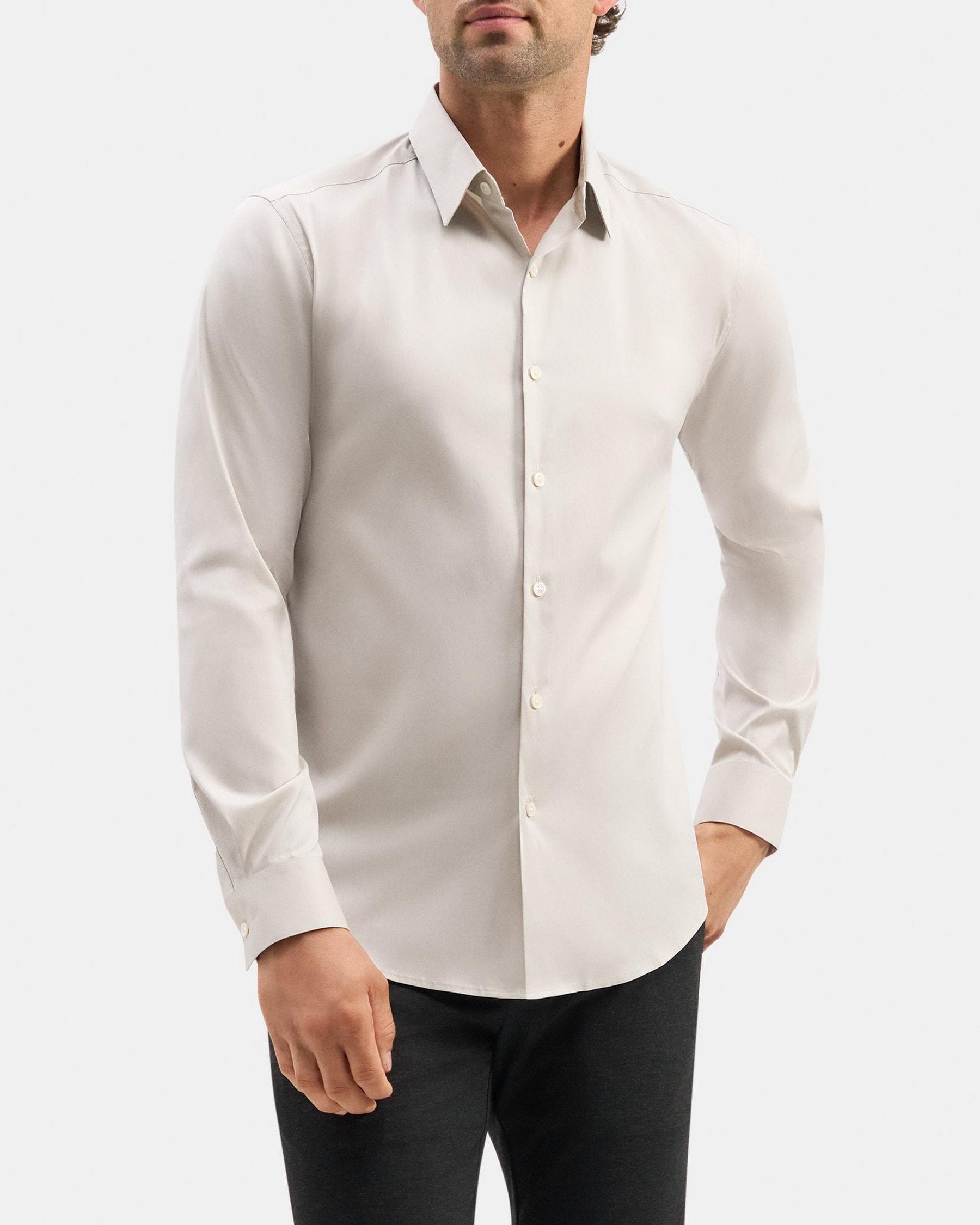 Tailored Shirt In Stretch Cotton Product Image