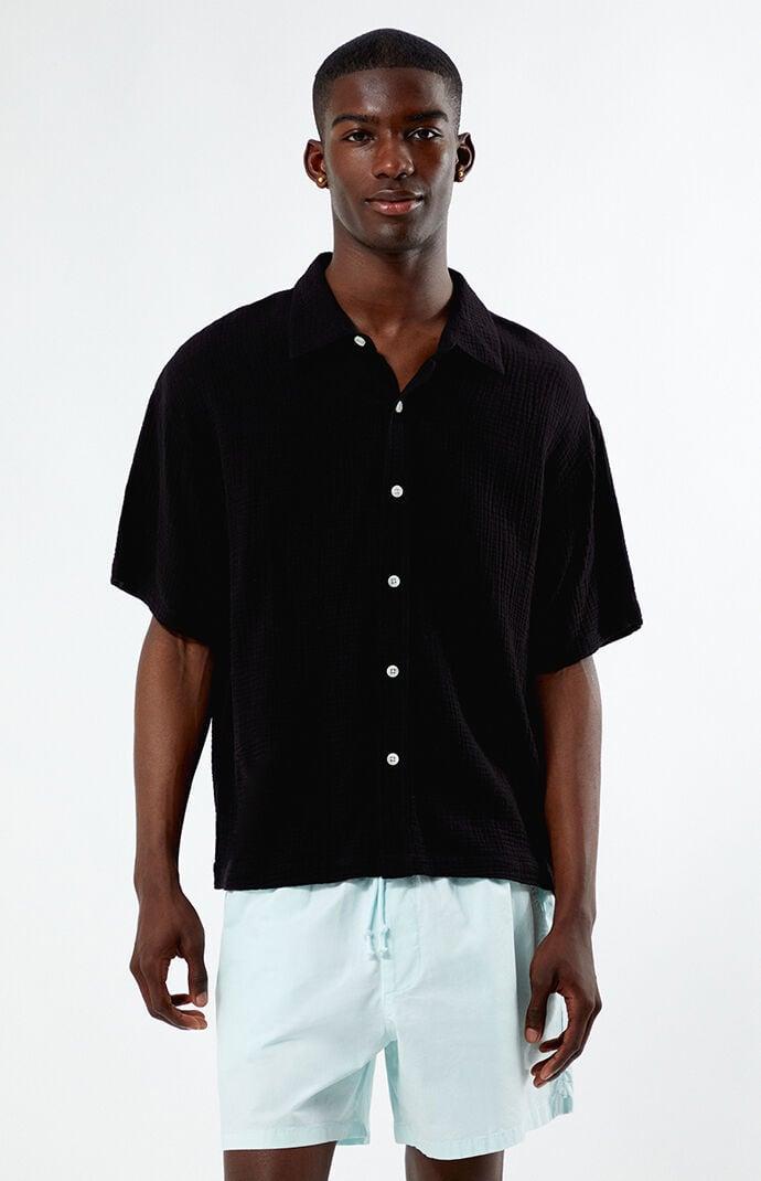 Men's Boxy Button Down Shirt - Product Image