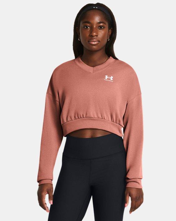 Women's UA Rival Terry Oversized Crop Crew Product Image