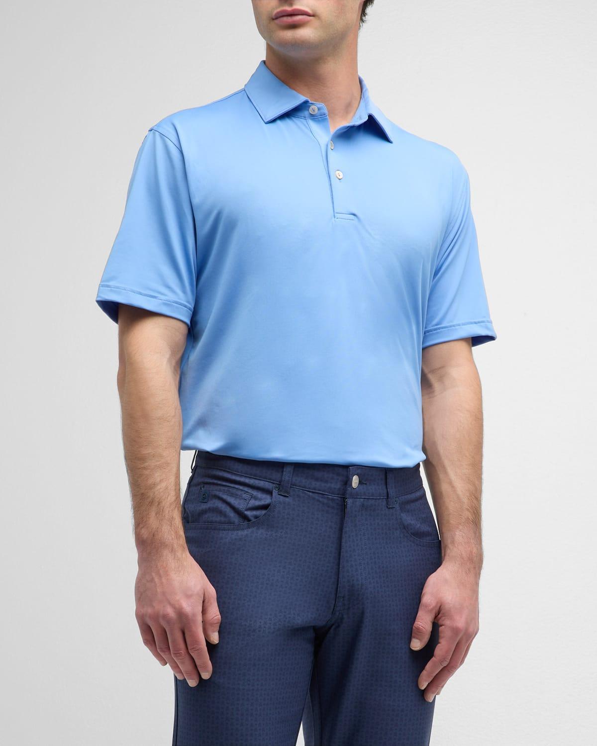 Mens Solid Performance Jersey Polo Shirt Product Image