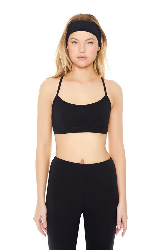 Scoop-Neck Longline Sports Bra | Forever 21 Product Image