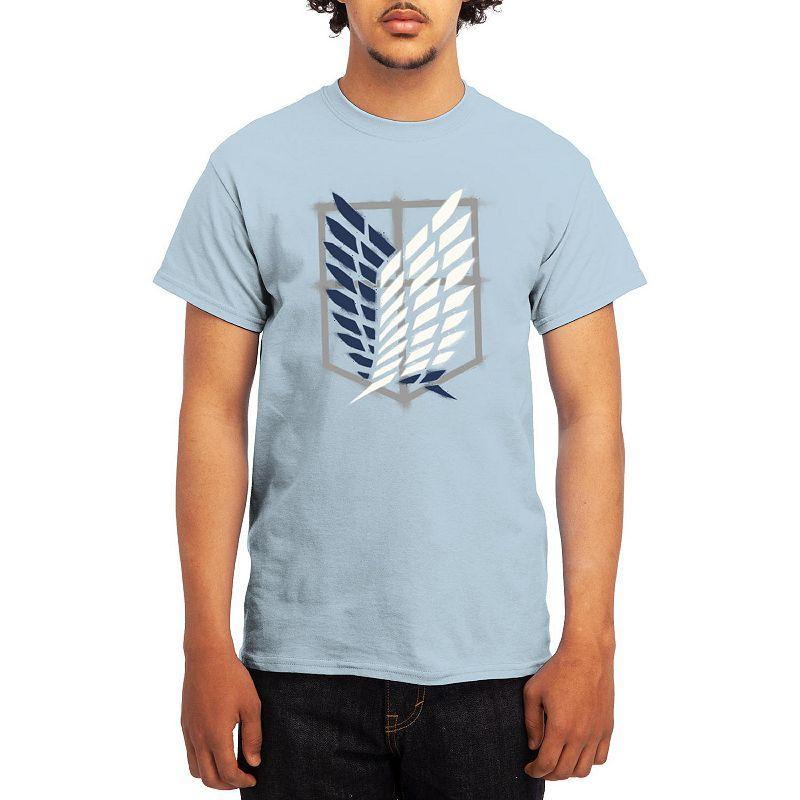 Mens Attack on Titan Tee Grey Kelly Product Image