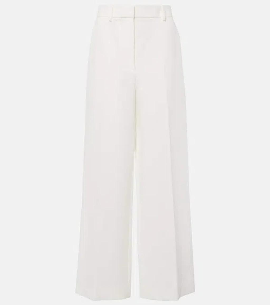 Bacall Pleated Wide-leg Pants In Chalk product image