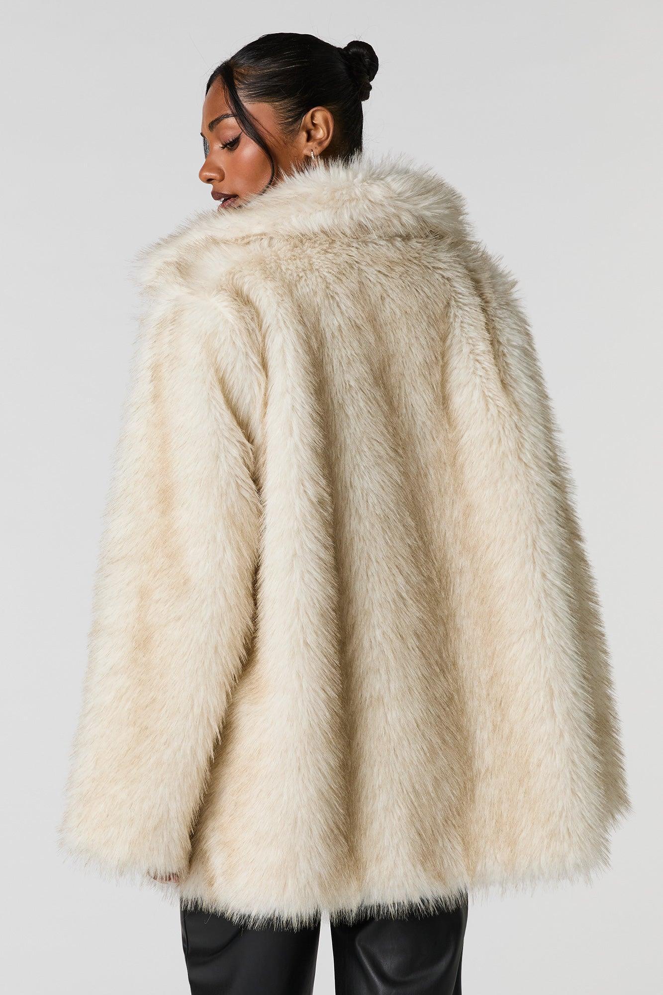 Faux Fur Midi Jacket Female Product Image