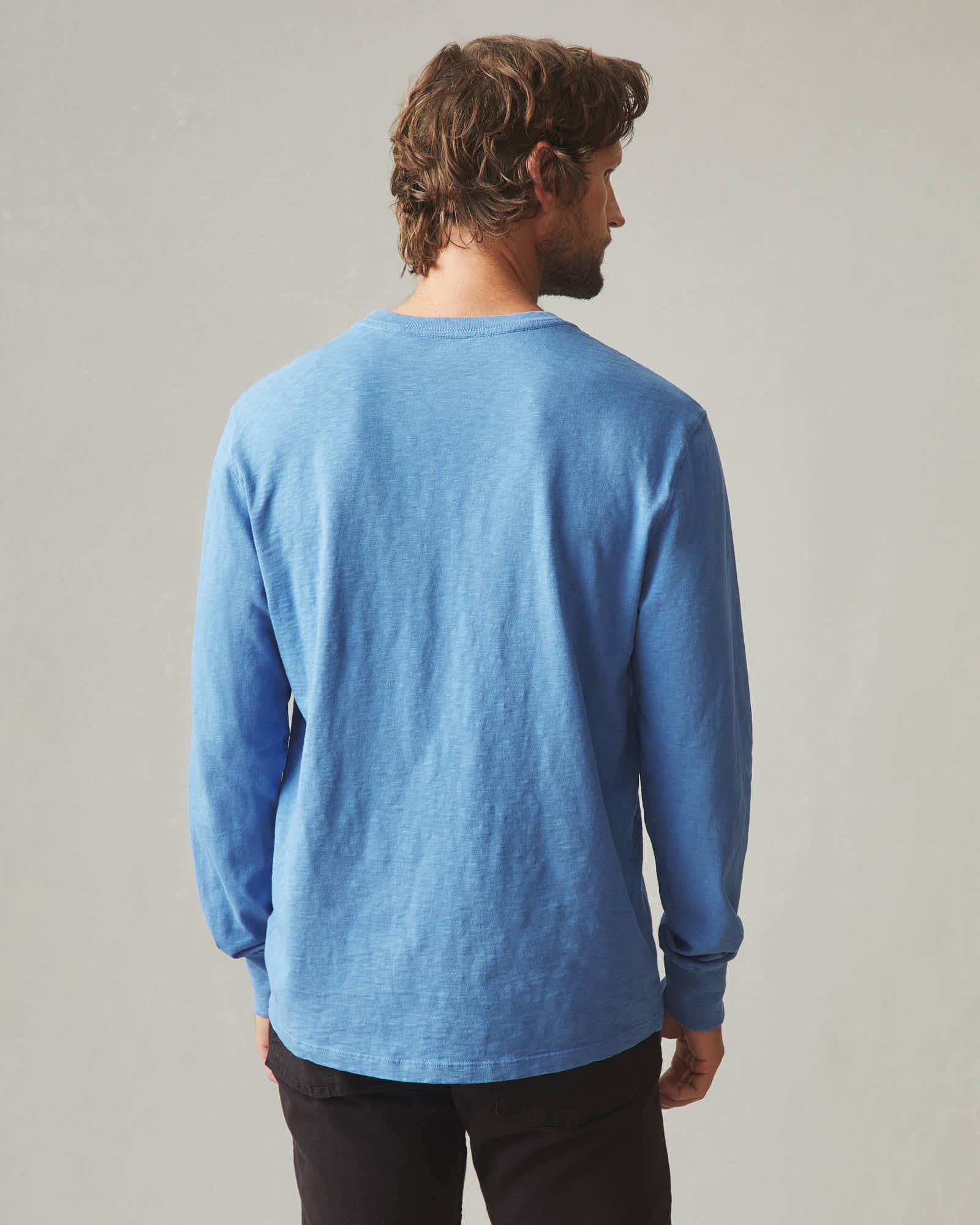 Premium Slub Crew Tee Long Sleeve - Riverside Male Product Image