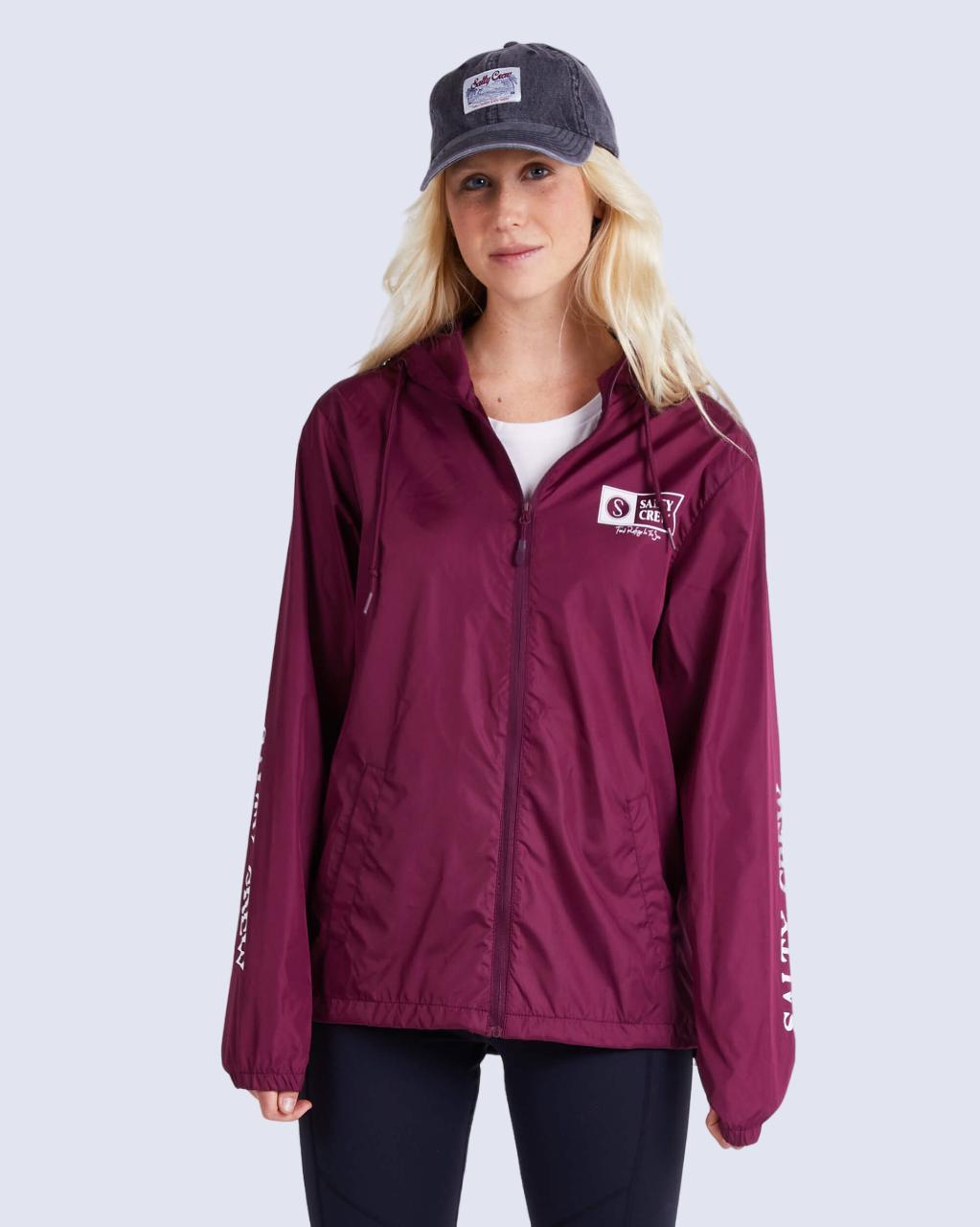 Alpha Windbreaker - Maroon Product Image