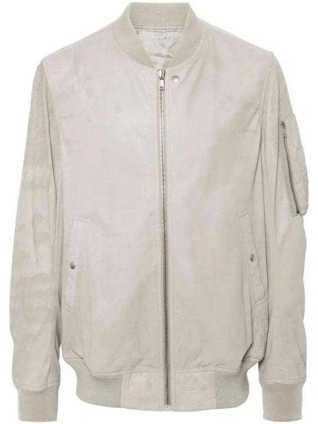 Classic Flight Jacket In Beige Product Image