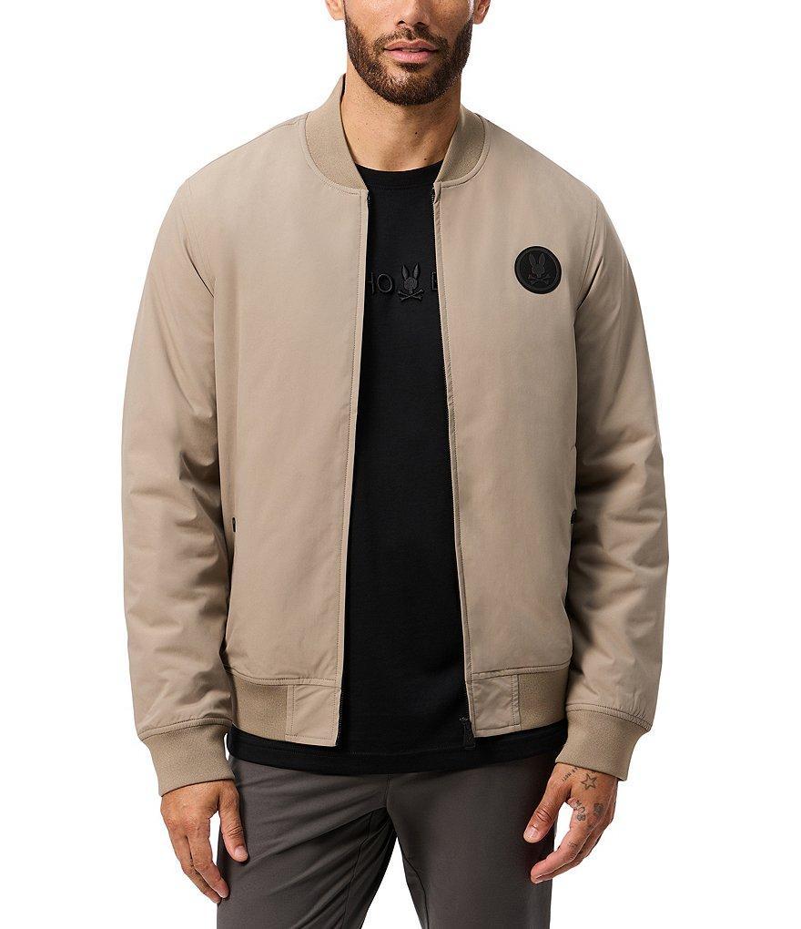 Psycho Bunny Long Sleeve Spruce Bomber Jacket Product Image