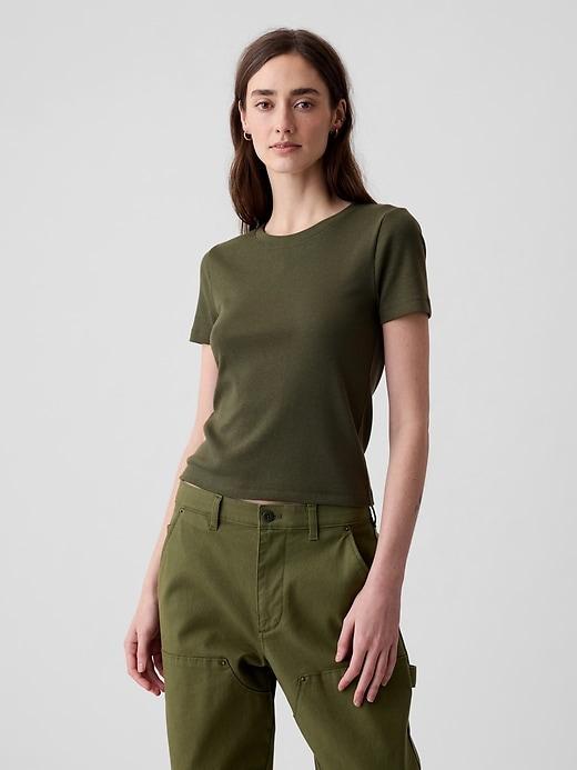 Modern Rib Cropped T-Shirt Product Image