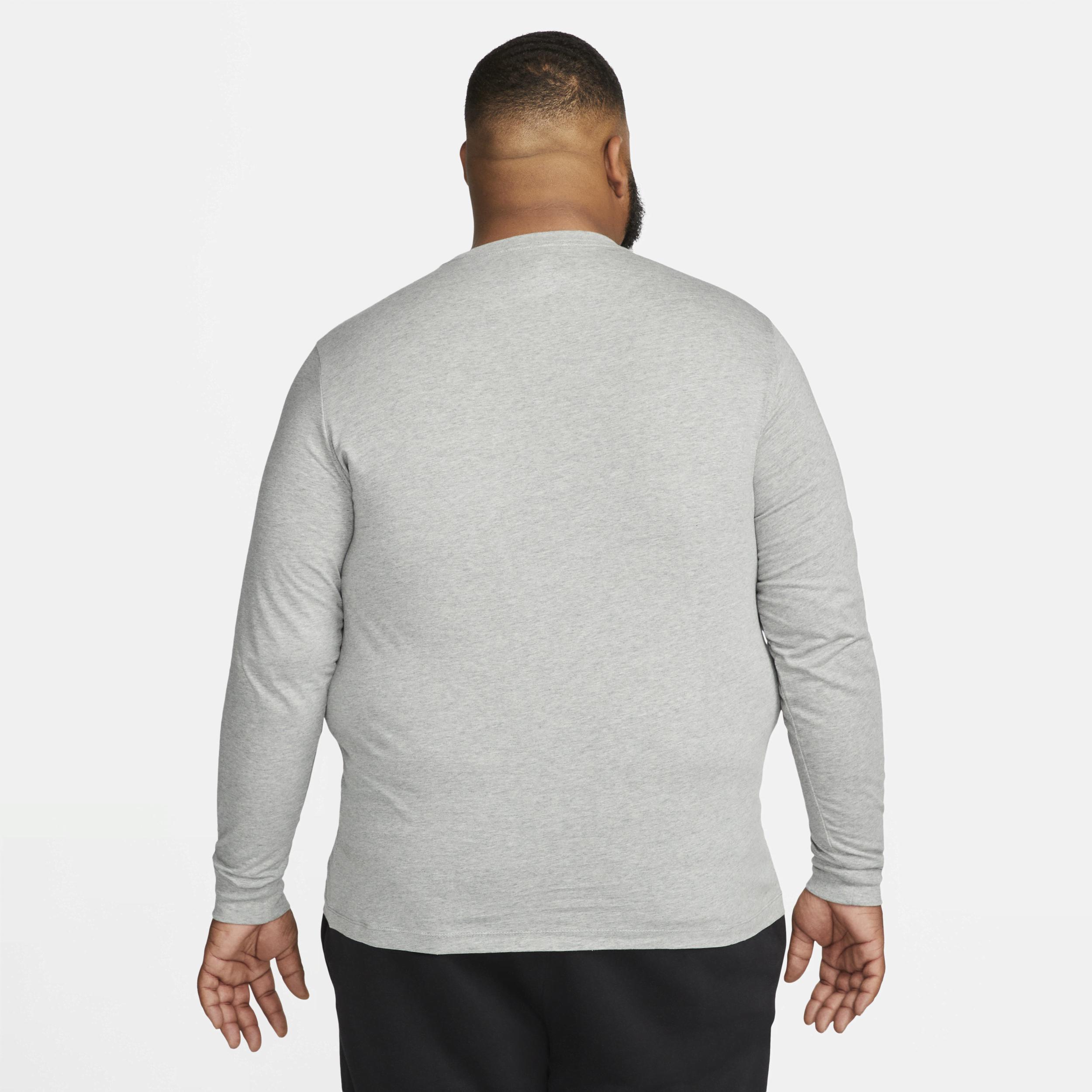 NIKE Men's Sportswear Long-sleeve Logo T-shirt In White Product Image