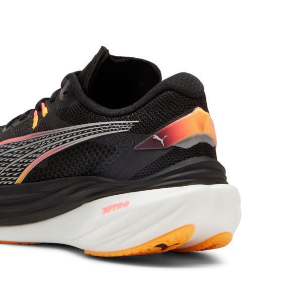 PUMA Deviate NITROâ¢ 3 Women's Running Shoes in Black/Sunset Glow/Sun Stream Product Image