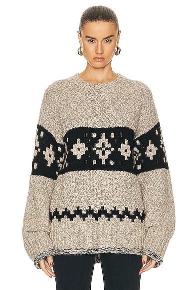 KHAITE Tabi Sweater in Cream Product Image
