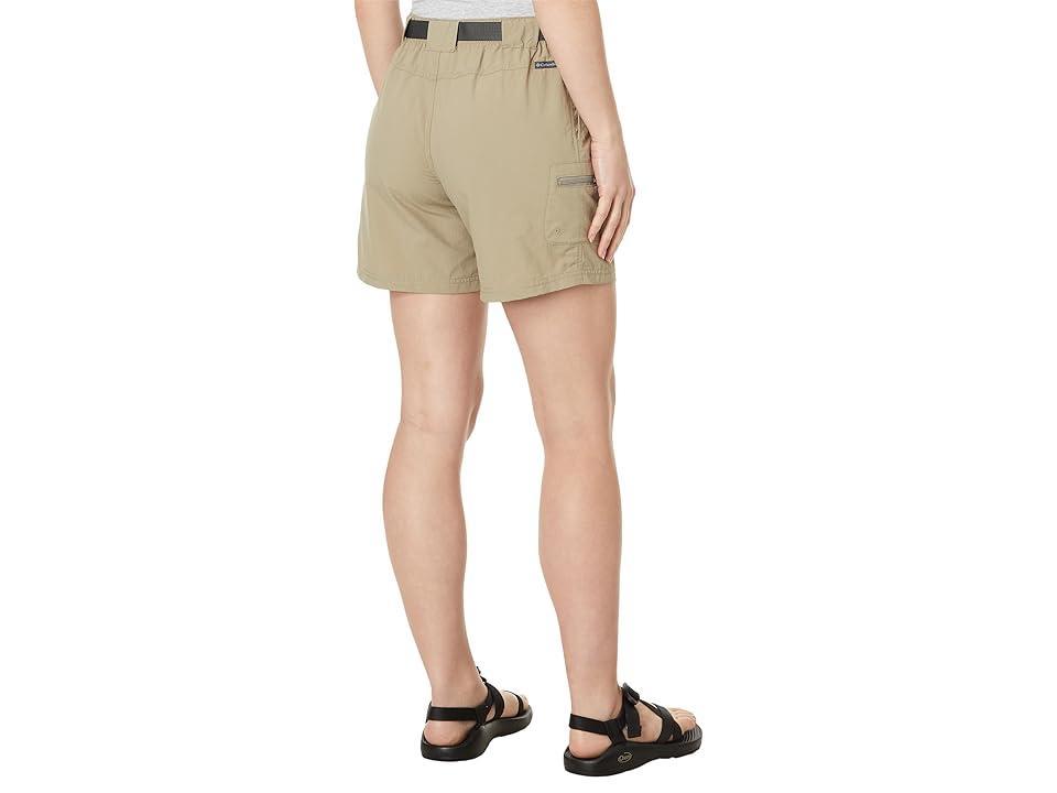 Columbia Sandy River Cargo Short (Tusk/Metal) Women's Shorts Product Image