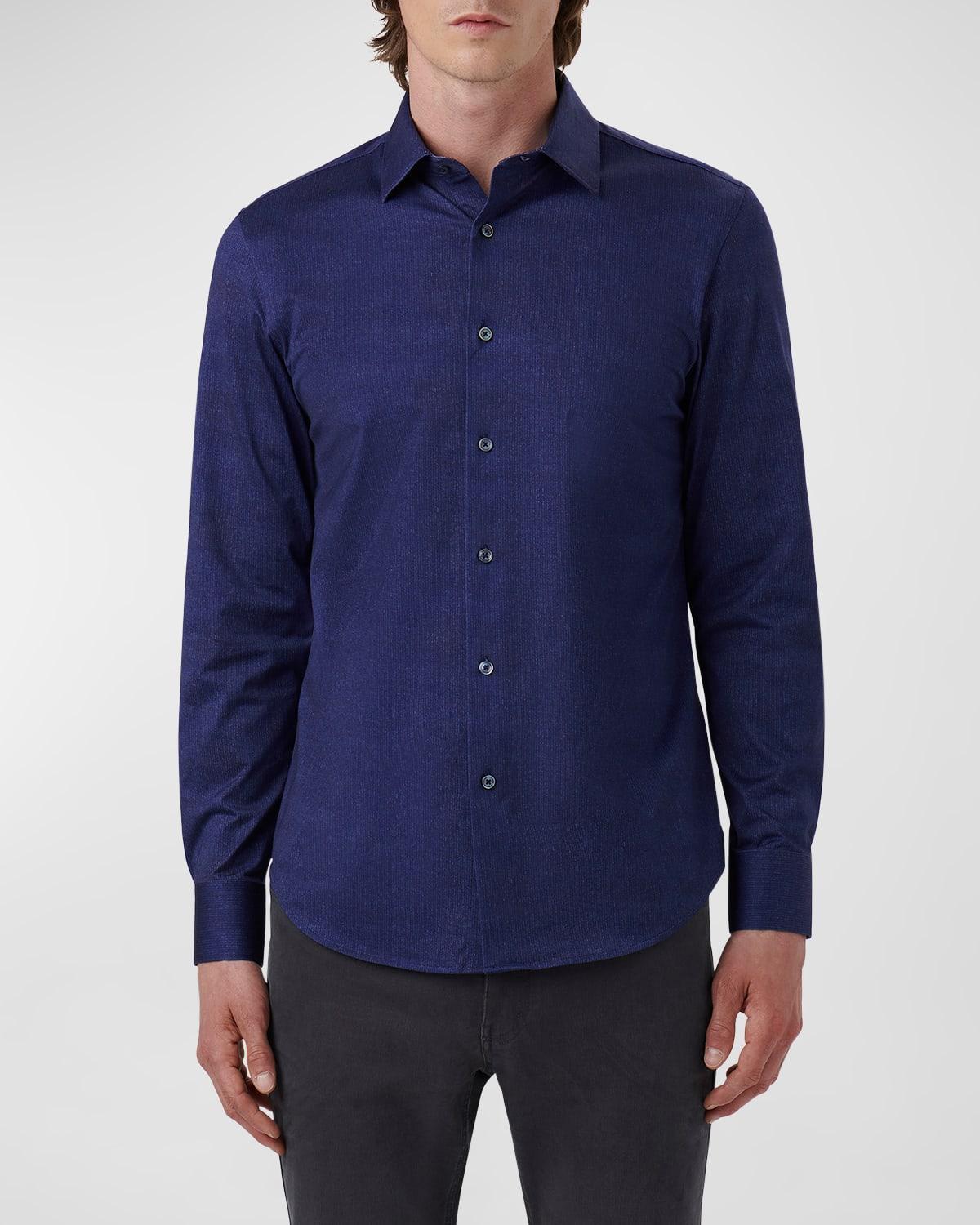 Bugatchi James OoohCotton Mlange Button-Up Shirt Product Image