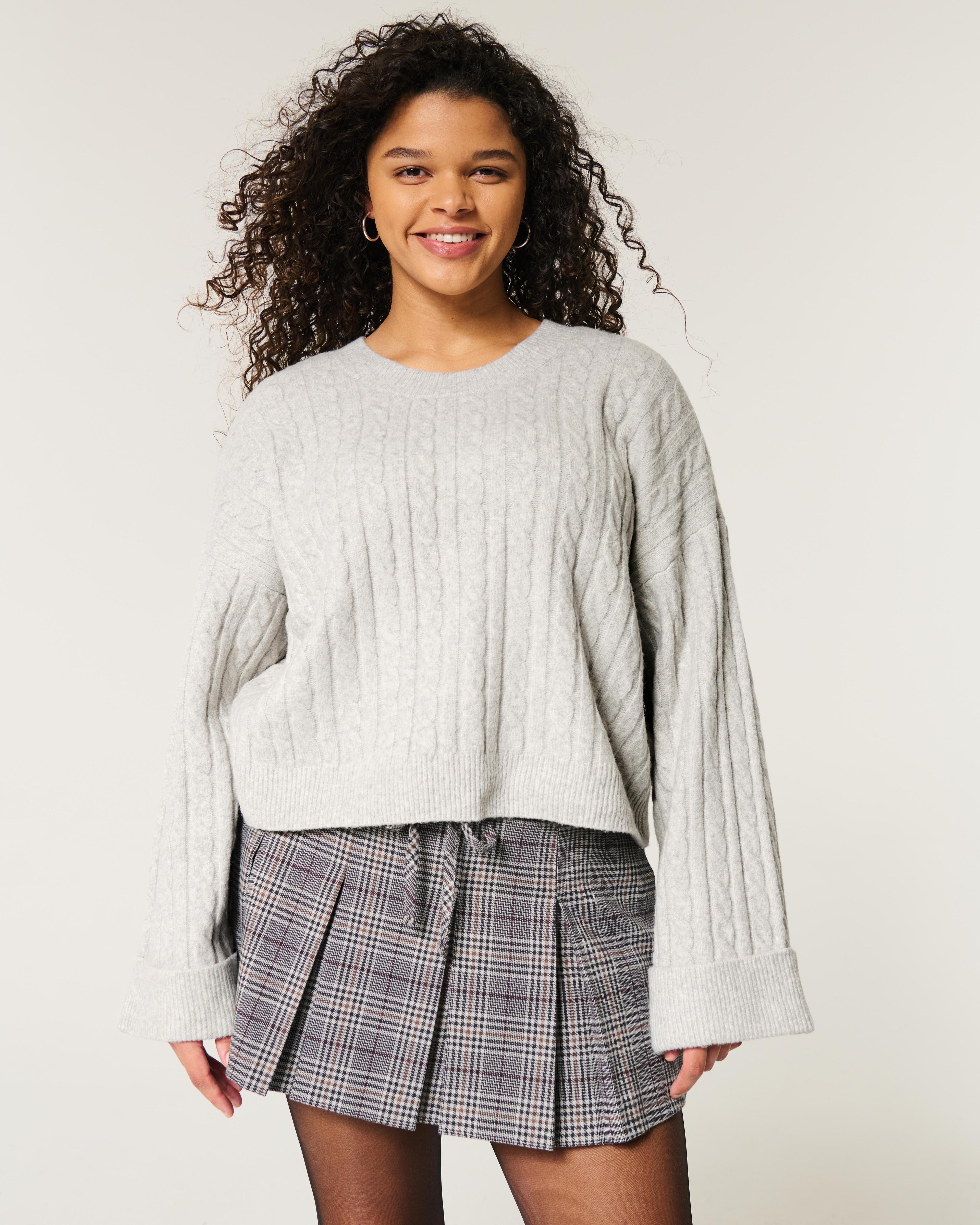 Hollister Comfy Cloud Cable-Knit Sweater Product Image