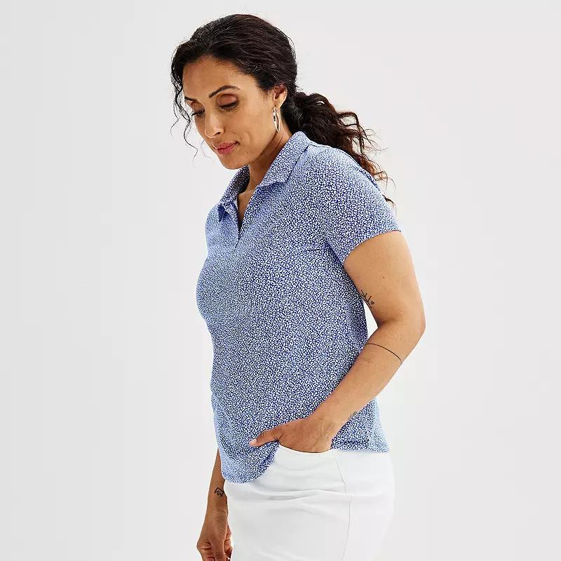 Womens Croft & Barrow Splitneck Polo Product Image