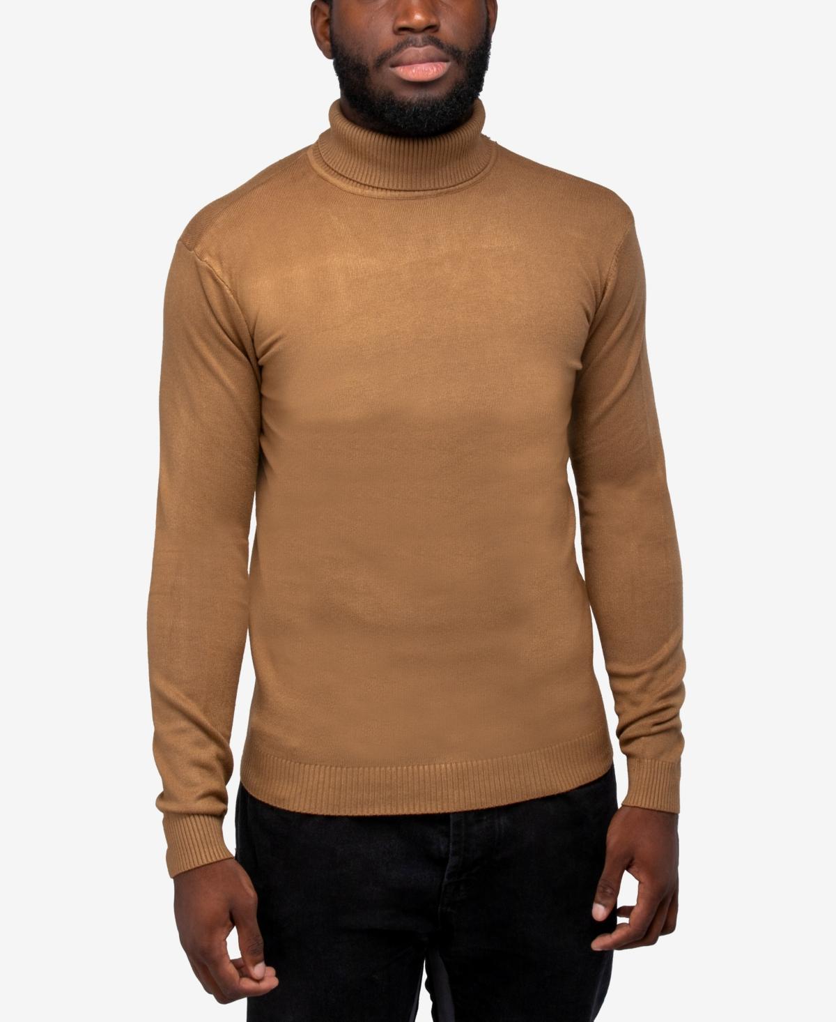 X Ray Men's Solid Turtleneck Sweater - Heather Charcoal - Size XXL  - male - Size: XXL Product Image