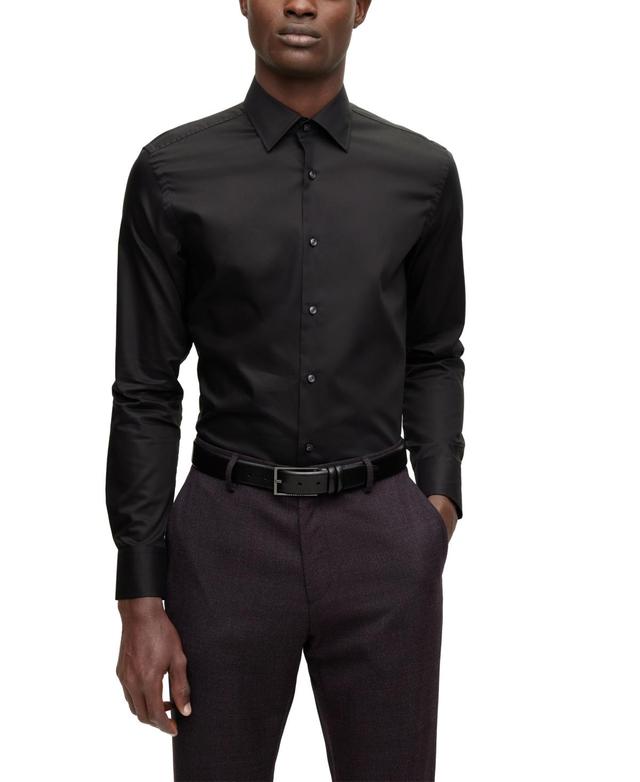 Mens Slim-Fit Shirt In Easy-Iron Cotton Poplin Product Image