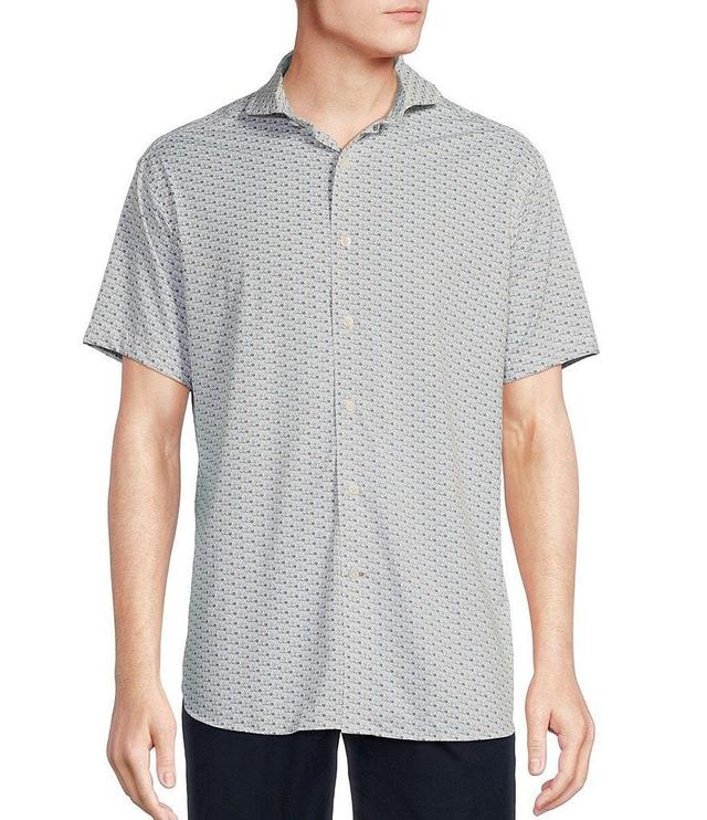 Daniel Cremieux Signature Label Stretch Driving Shoes Print Short Sleeve Woven Shirt Product Image