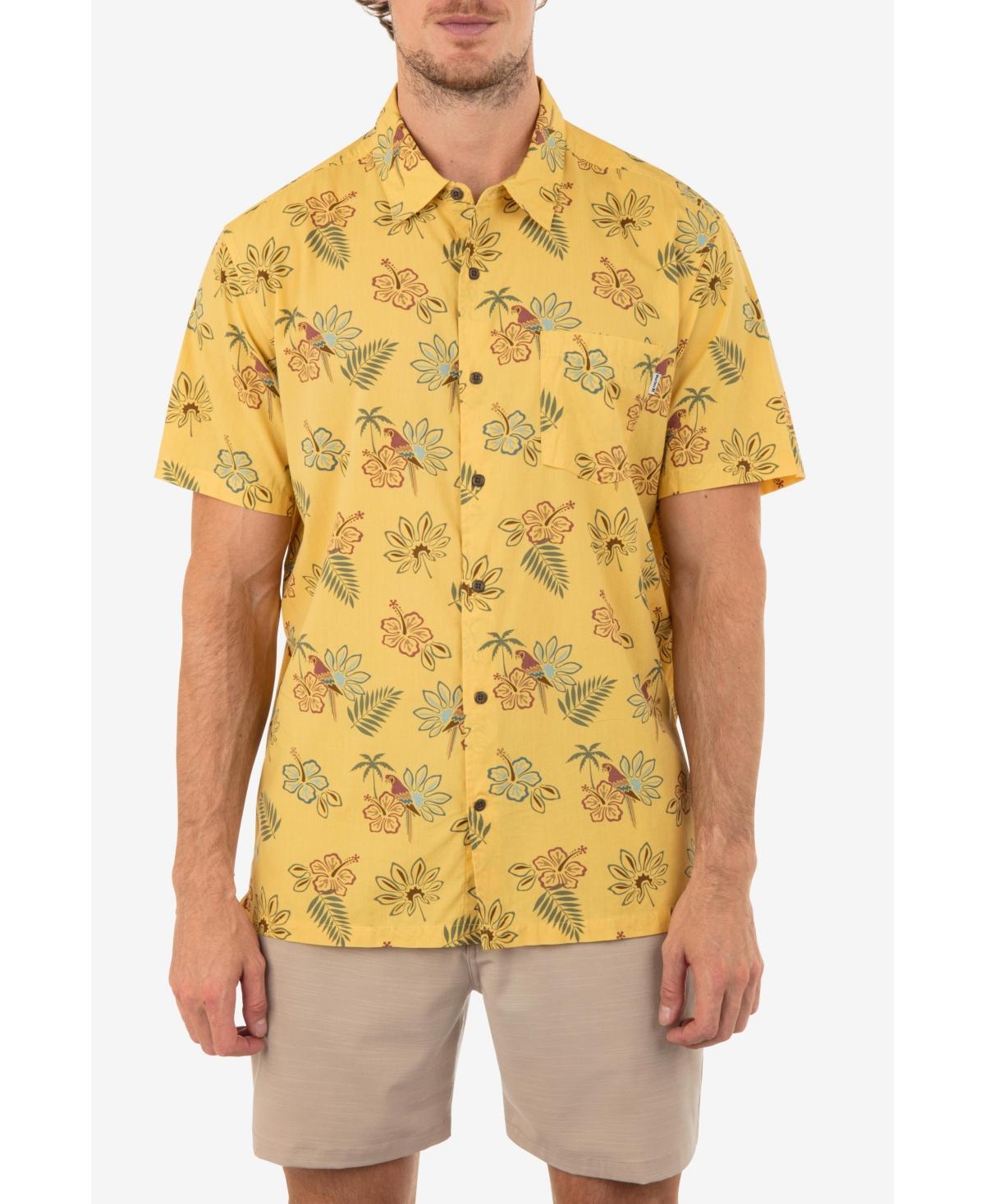 Hurley Mens Rincon Print Short Sleeve Button-Up Shirt Product Image