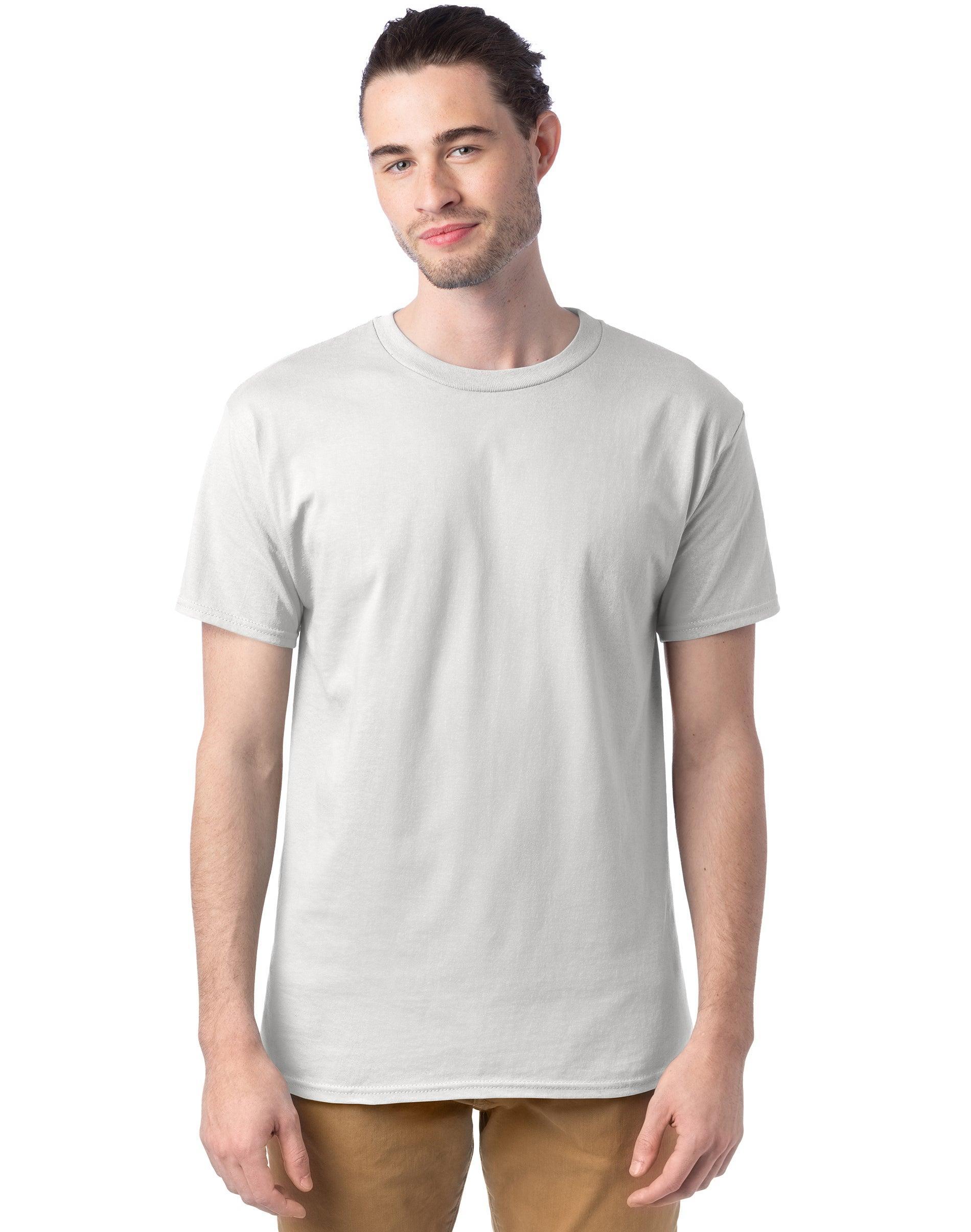 Mens Hanes Essentials 4-Pack Cotton T-Shirt Product Image