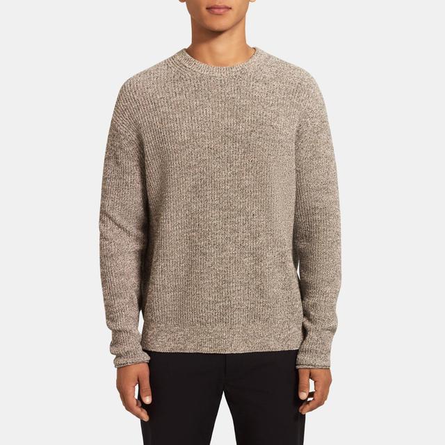 Tweed Knit Crewneck Sweater | Theory Outlet Product Image