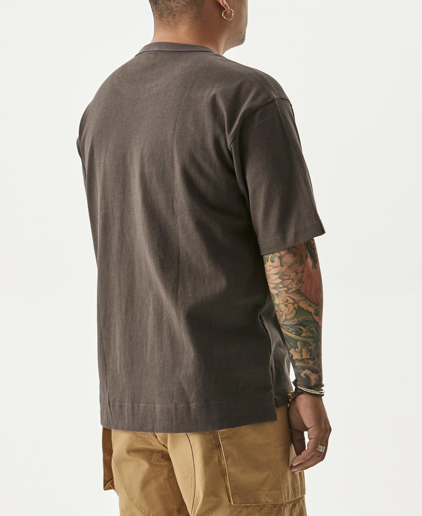 9.8 oz Cotton Classic Pocket T-Shirt - Dark Gray Product Image