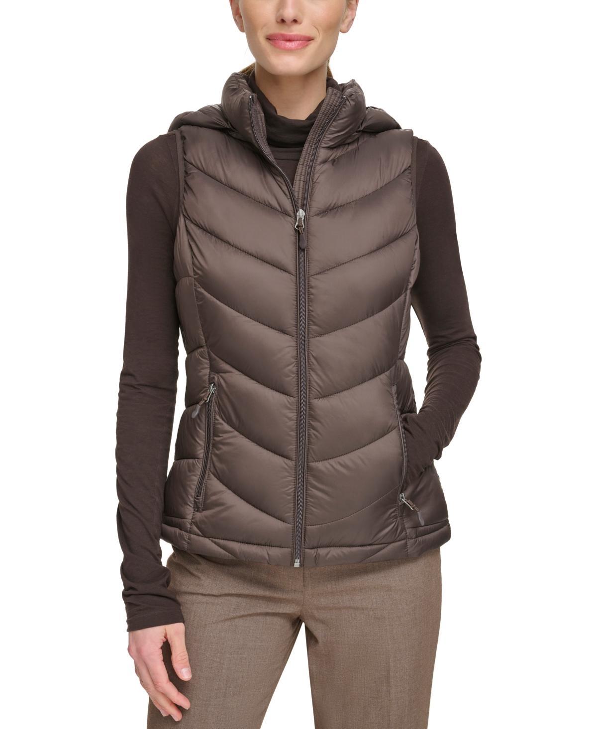 Charter Club Womens Packable Hooded Puffer Vest, Created for Macys Product Image