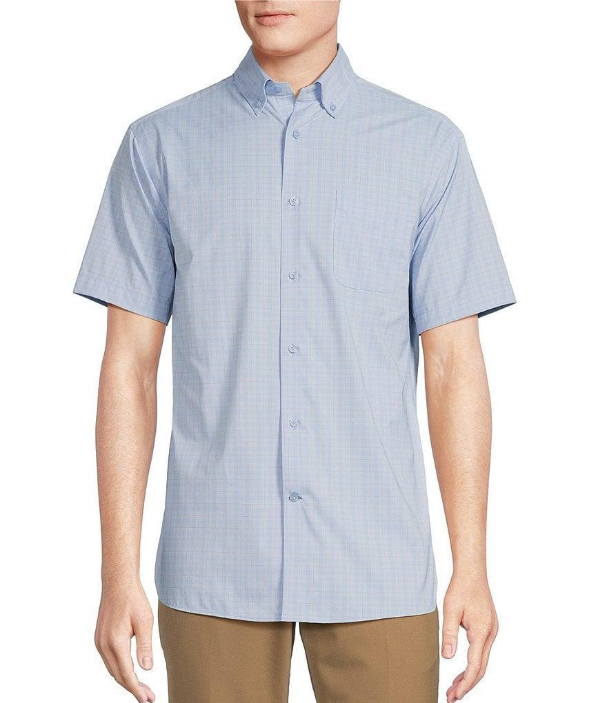 Daniel Cremieux Signature Label Performance Stretch Medium Plaid Short Sleeve Woven Shirt Product Image