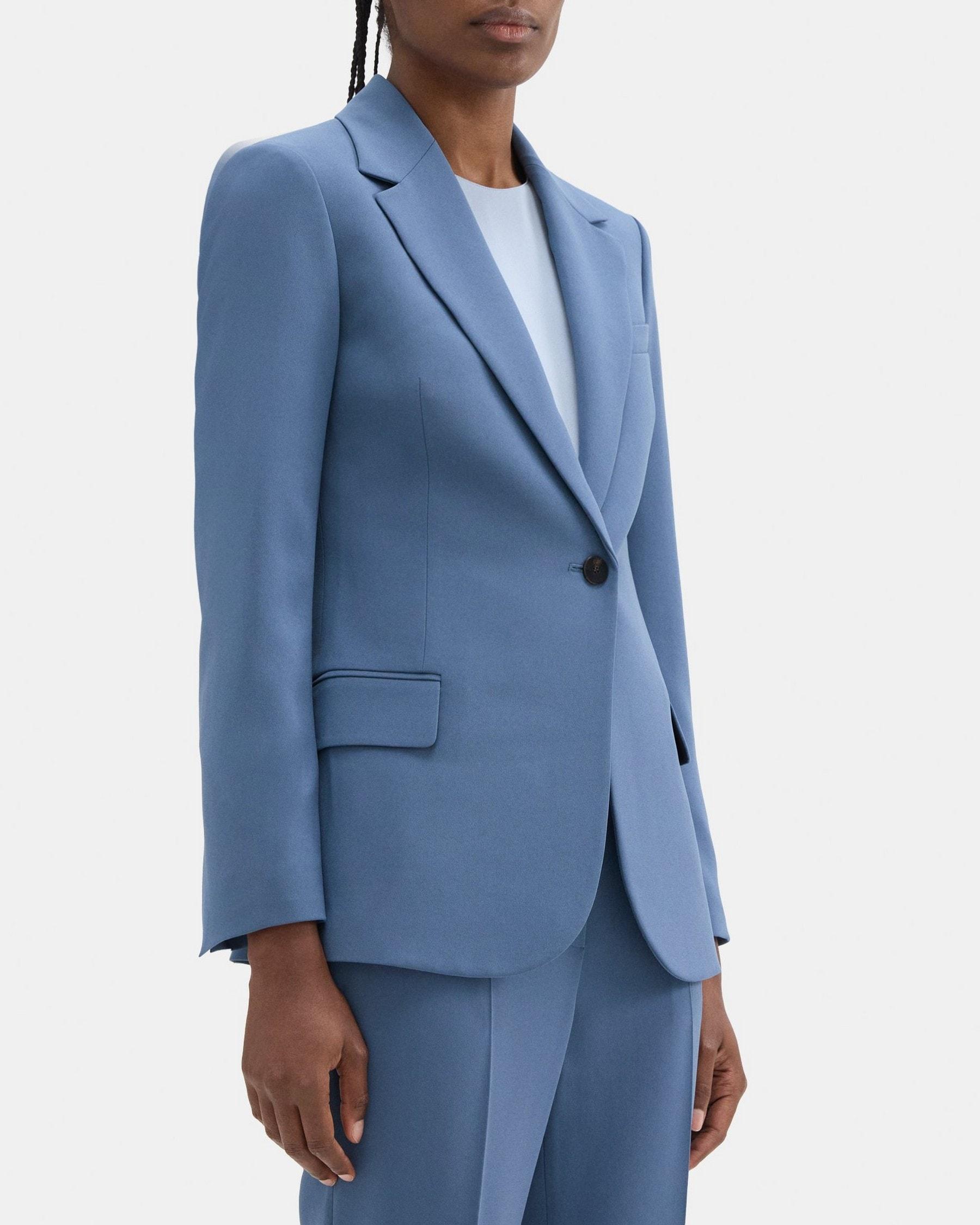 Fitted Blazer in Crepe Product Image